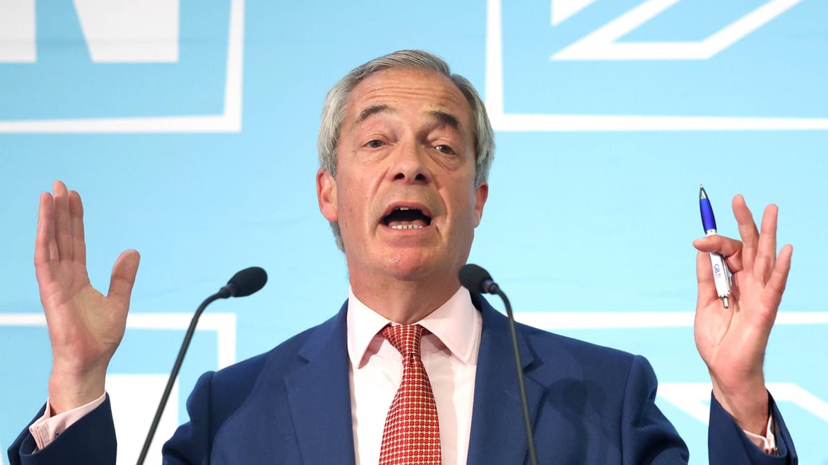Reform UK leader Nigel Farage declares that legalising same-sex marriage was "wrong"