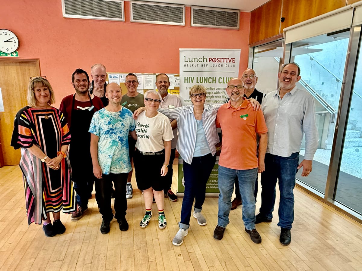 Hazell Dean, Queen of Hi-NRG, enjoys an afternoon with the Lunch Positive team