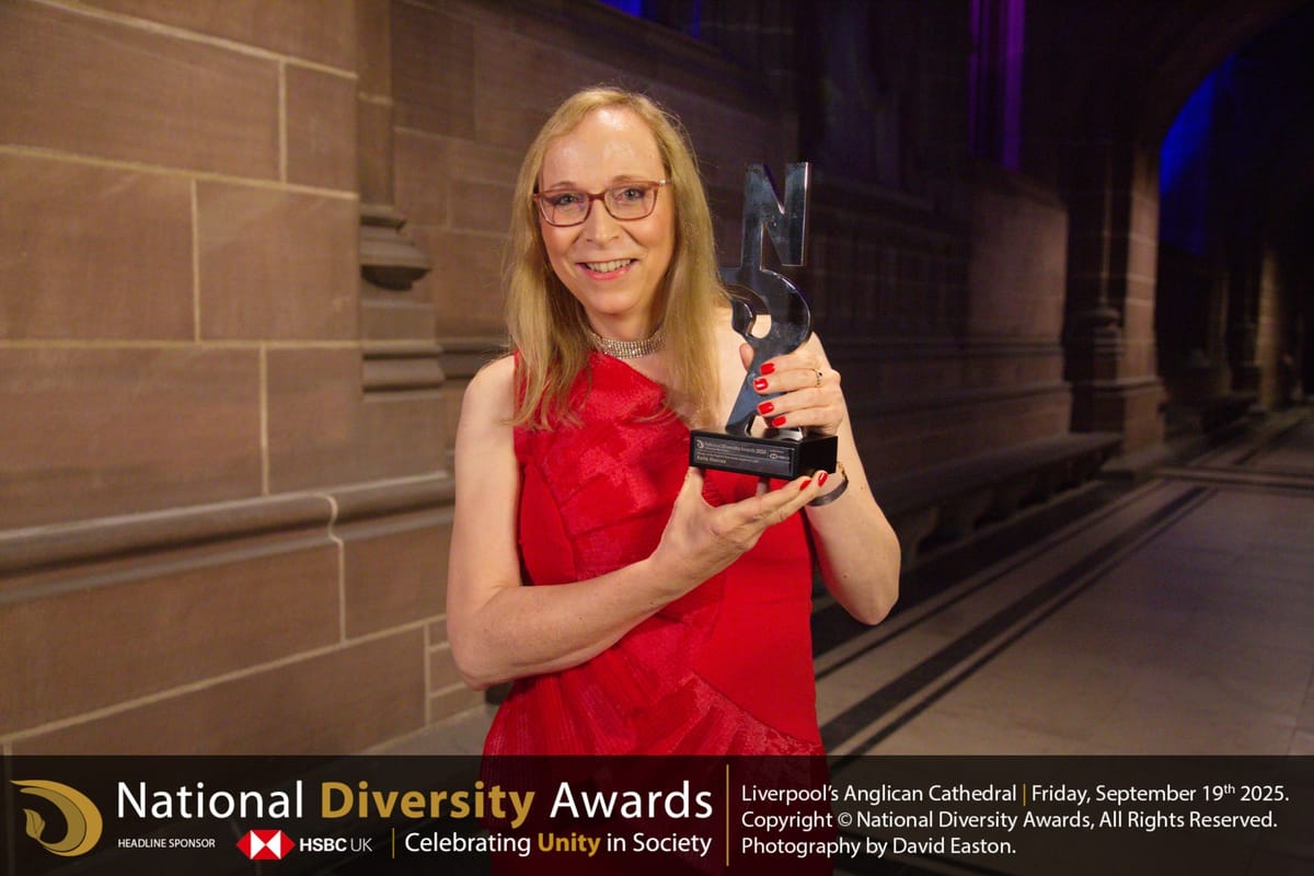 Katie Neeves, founder of Cool2BTrans, named Positive Role Model for LGBT at National Diversity Awards