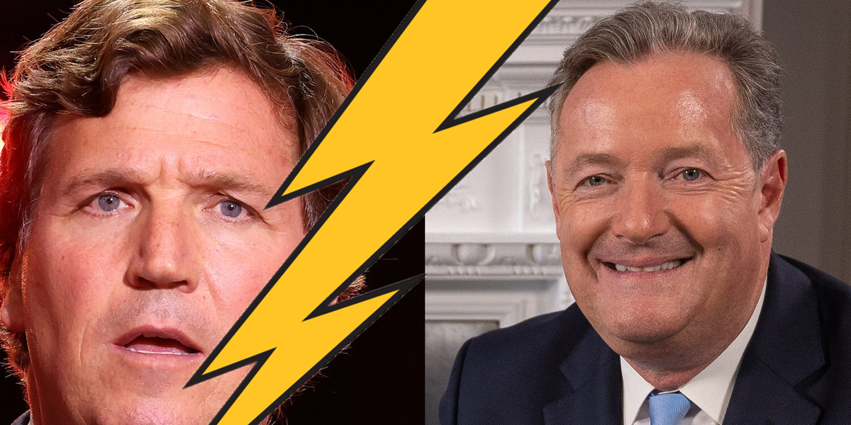Tucker Carlson dares Piers Morgan to say anti-gay slur in heated interview