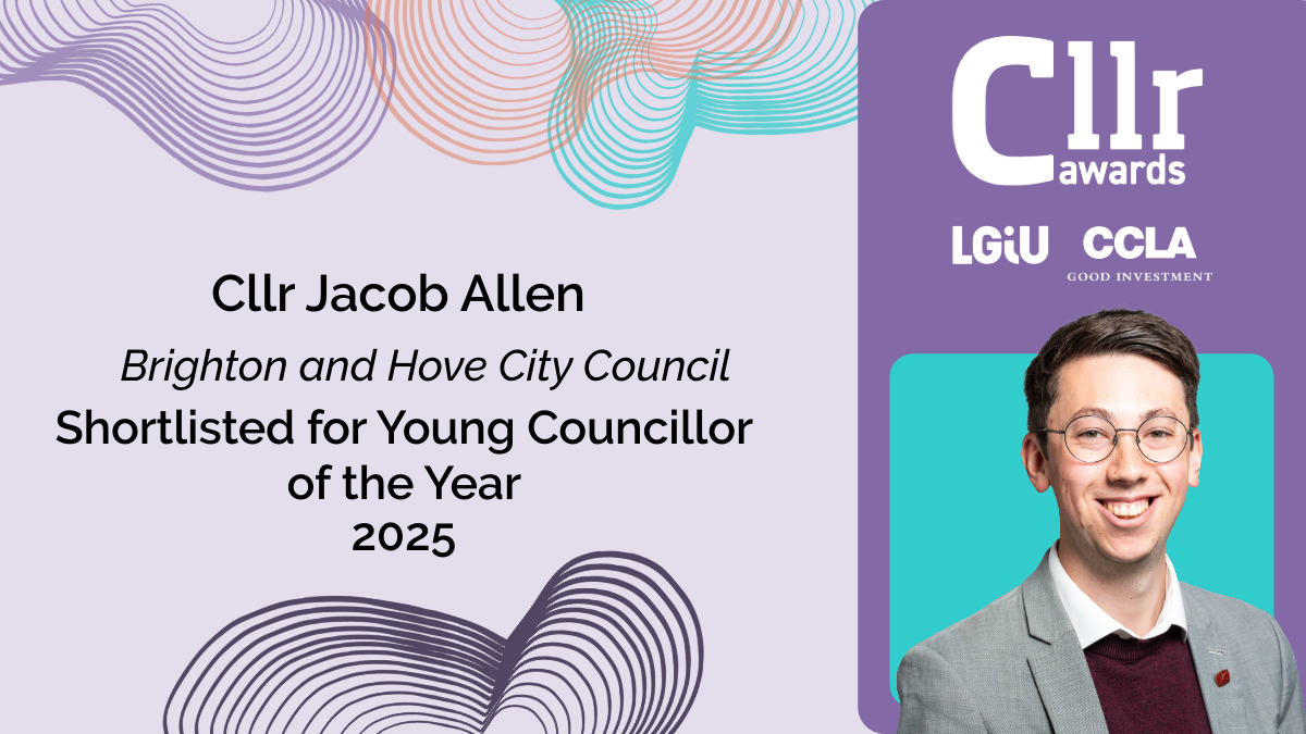 Brighton & Hove Councillor Shortlisted for National Young Councillor of the Year Award