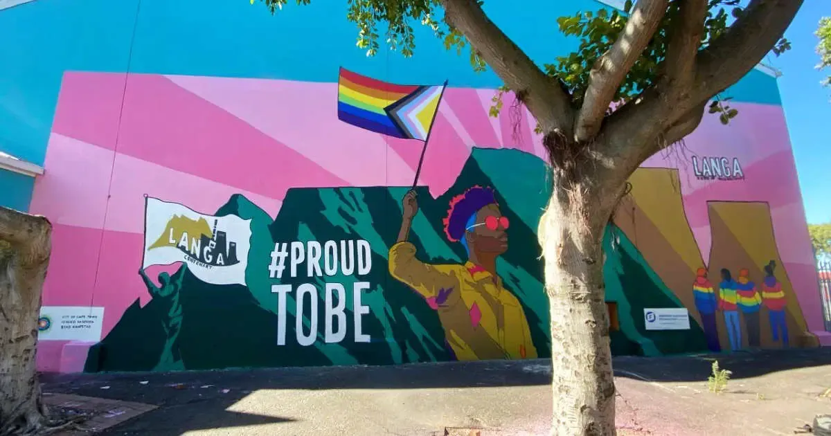 Bold new mural celebrating LGBTQ+ visibility unveiled in Langa, Cape Town