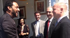 Hove MP Weatherley welcomes Foreign Secretary to Hove