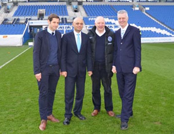 Secretary of State for Culture, Media and Sport visits The Amex