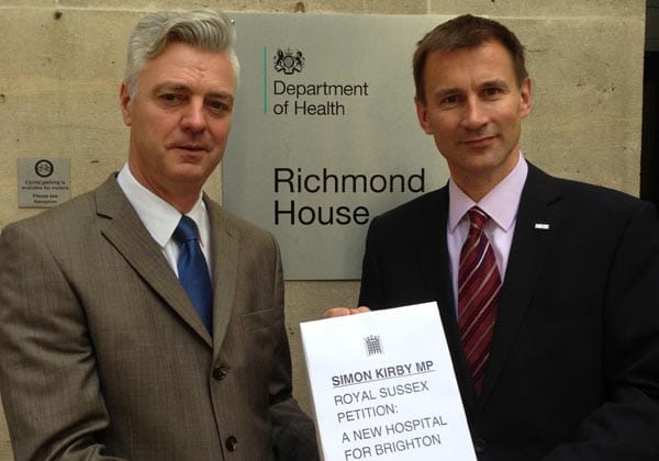 Health Secretary to visit Royal Sussex County Hospital today