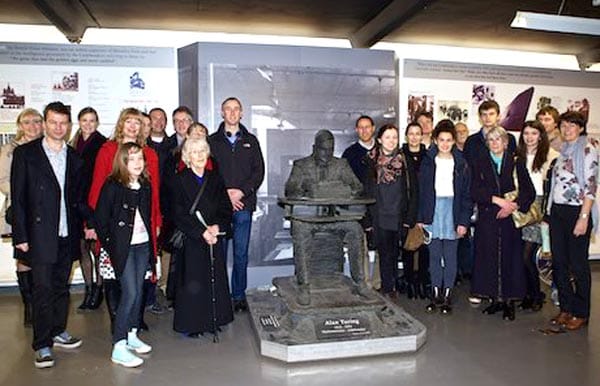 Turing’s family visits Bletchley Park