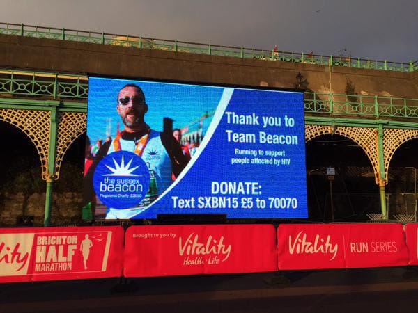 Thousands of runners celebrate the 25th anniversary of the Vitality Brighton Half Marathon