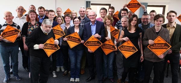 Lib Dem leadership contender visits local party in Brighton