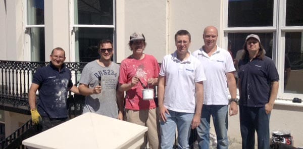 Business volunteers help Brighton Deaf School