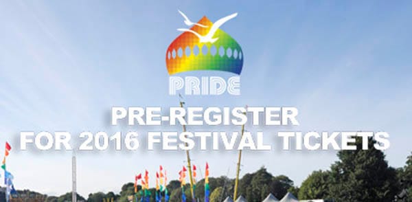 Pre-register for Pride 2016 tickets