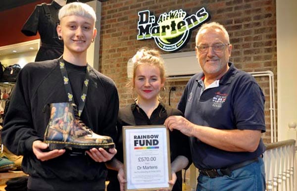 Brighton Dr Martens raise £570 for Rainbow Fund
