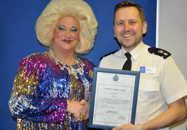 Drag Queen receives special award from Sussex Police