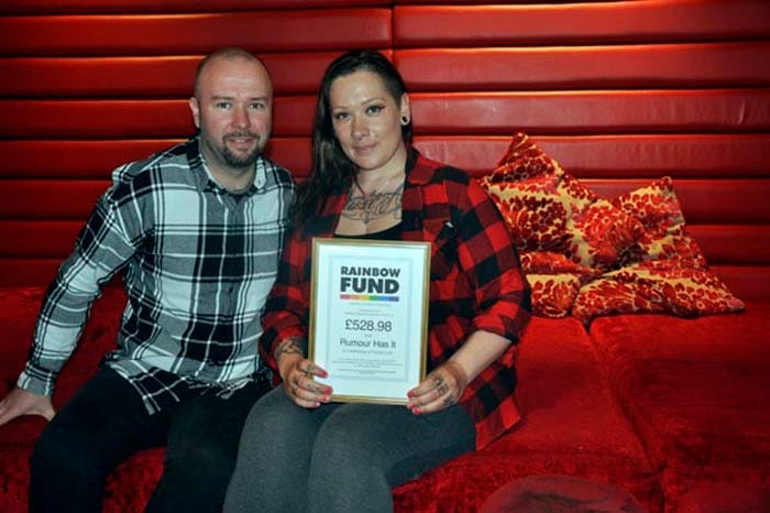 Rumour has it…. raises £528.96 for Rainbow Fund