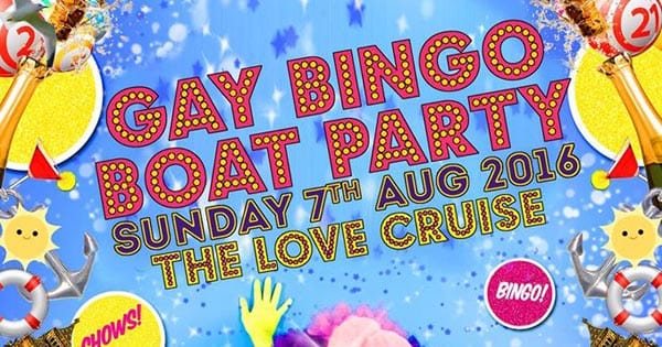 The Love Cruise and Gay Bingo Boat Party with Jonny Woo