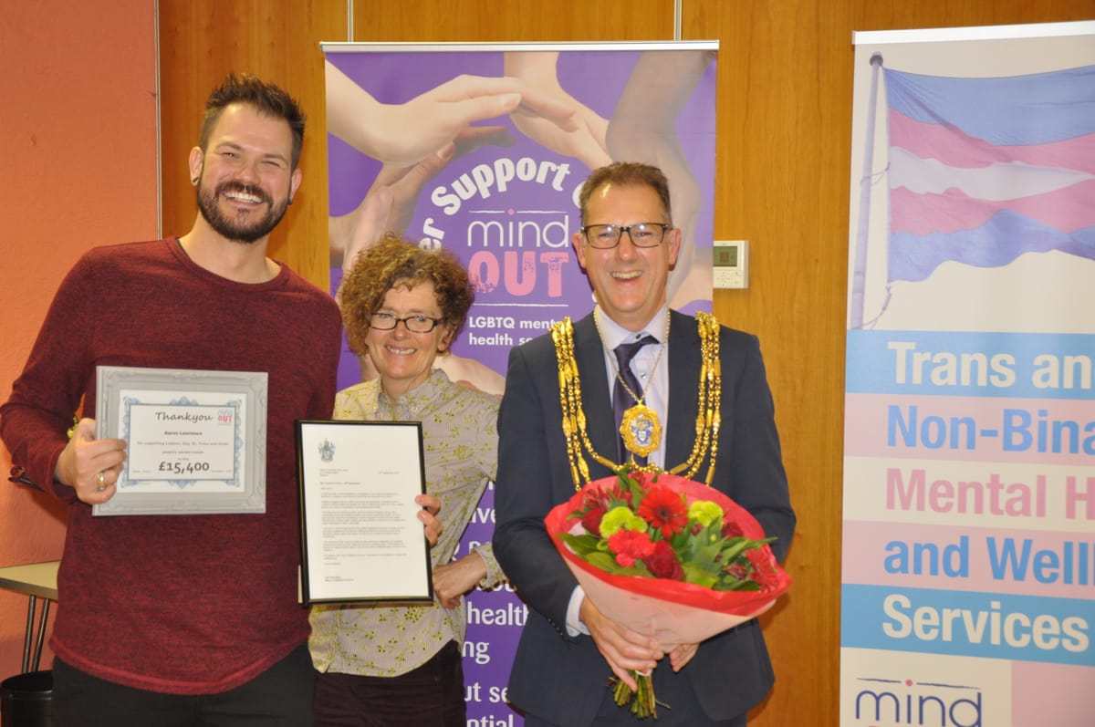 MindOut honour fundraising achievements of Spice and Bedford Tavern