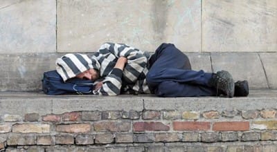 Rough sleeping in the city increases