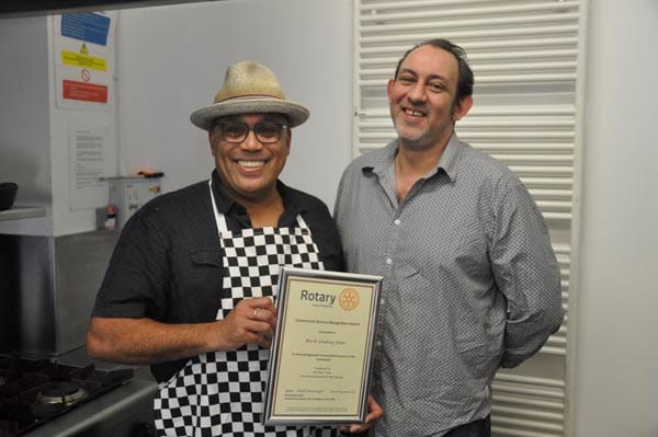 Lunch Positive volunteer receives Rotary Club Citizens Award