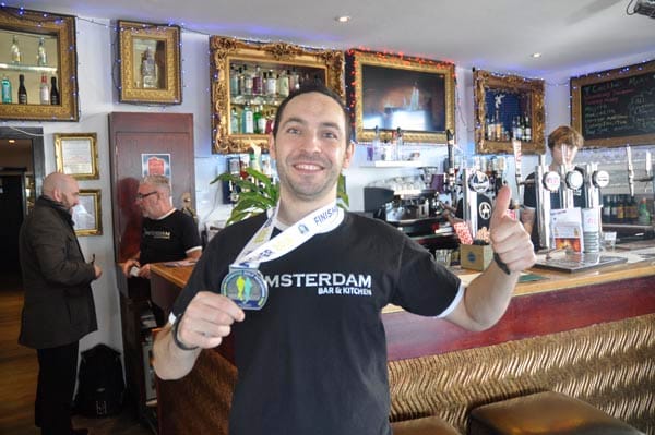 Amsterdam manager raises more than £700 for Sussex Beacon
