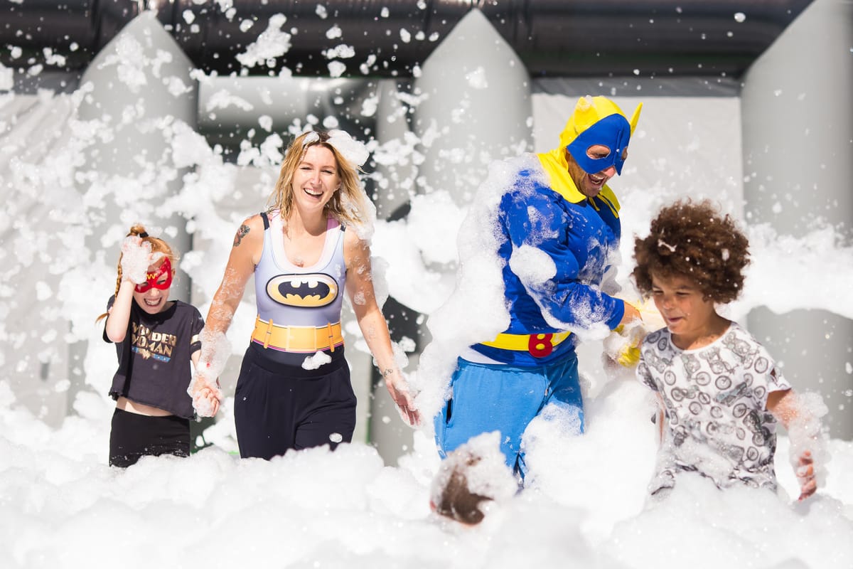 Bouncy and foamy fundraising fun for Martlets