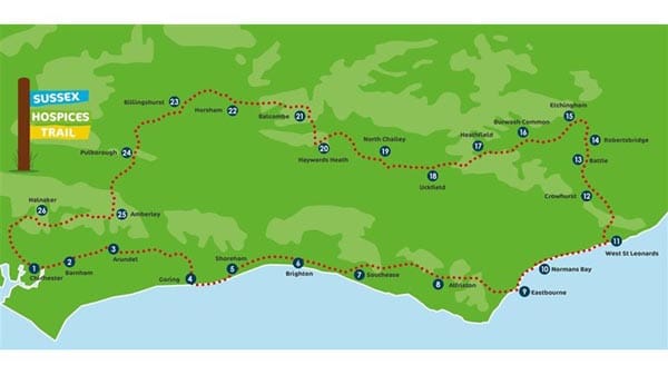 Gscene columnist walks for Friends of Sussex Hospices