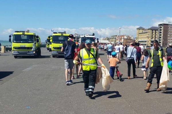 Huge clean up after one of the busiest bank holidays ever