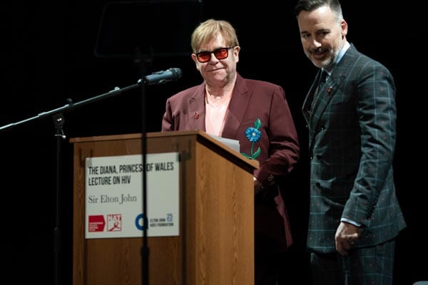 Elton calls for action from digital giants during Diana HIV lecture