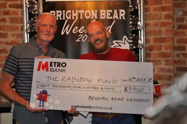 Brighton Bear Weekend raise £8,460 for Rainbow Fund