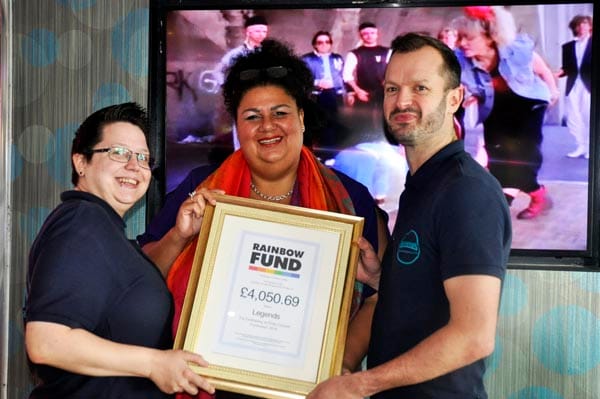 Legends raise £4,050.69 for Rainbow Fund