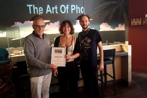 Pho raise £695 for Rainbow Fund during Brighton Pride
