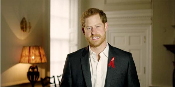 Prince Harry calls for HIV testing to be “completely normal and accessible”