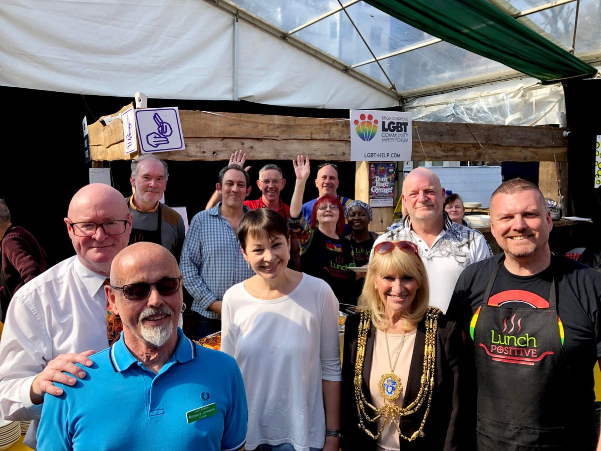 Mayor and Green MP attend Lunch Positive 10th anniversary celebration