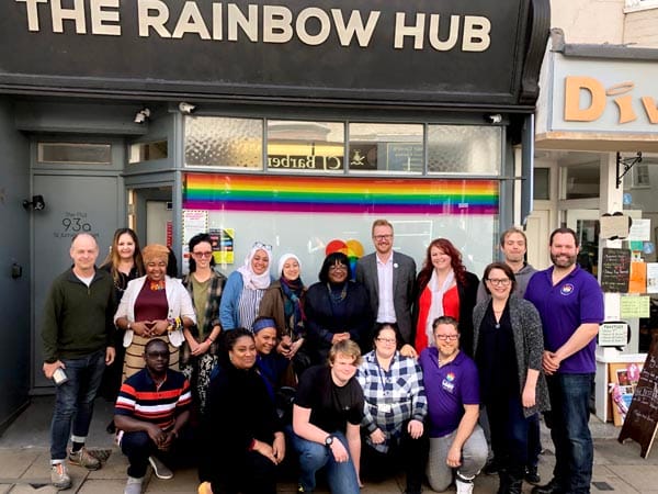 Shadow Home Secretary visits Rainbow Hub on St James Street to listen to community concerns