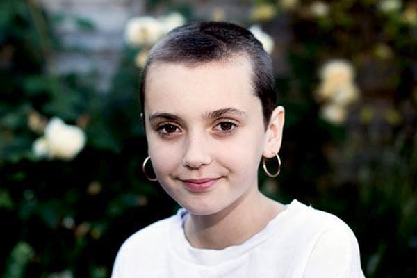 11 year old braves the head shave for Martlets