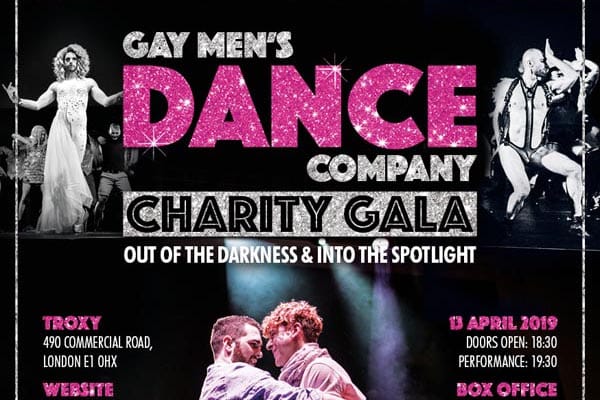 TONIGHT: Charity Gala – ‘Out of the Darkness & Into the Spotlight’ with Gay Men’s Dance Company