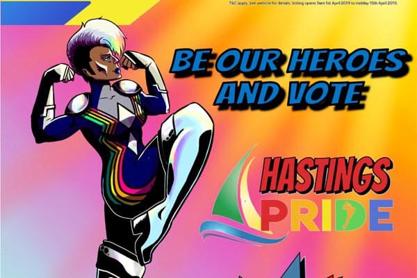 Be a Hero for Hastings Pride – they need your vote!