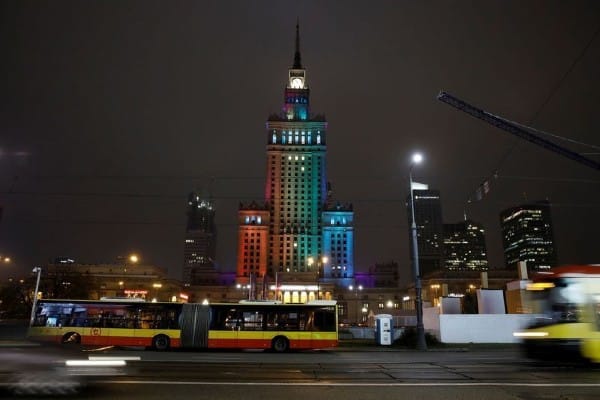 Polish cities lit up rainbow in solidarity with LGBTQ+ citizens