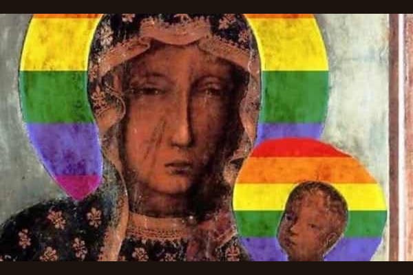Poland: Three women on trial for posters of ‘Virgin Mary’ with LGBTQ+ rainbow halo