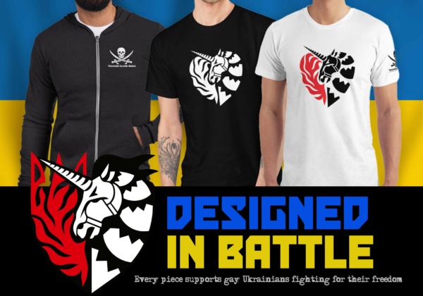 Treasure Island Media launches charity merchandise to benefit gay Ukrainian soldiers