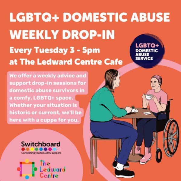 Switchboard’s Domestic Abuse Service to run every Tuesday at the Ledward Centre