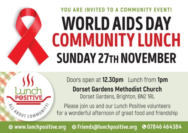 All invited to Lunch Positive’s  community lunch tomorrow