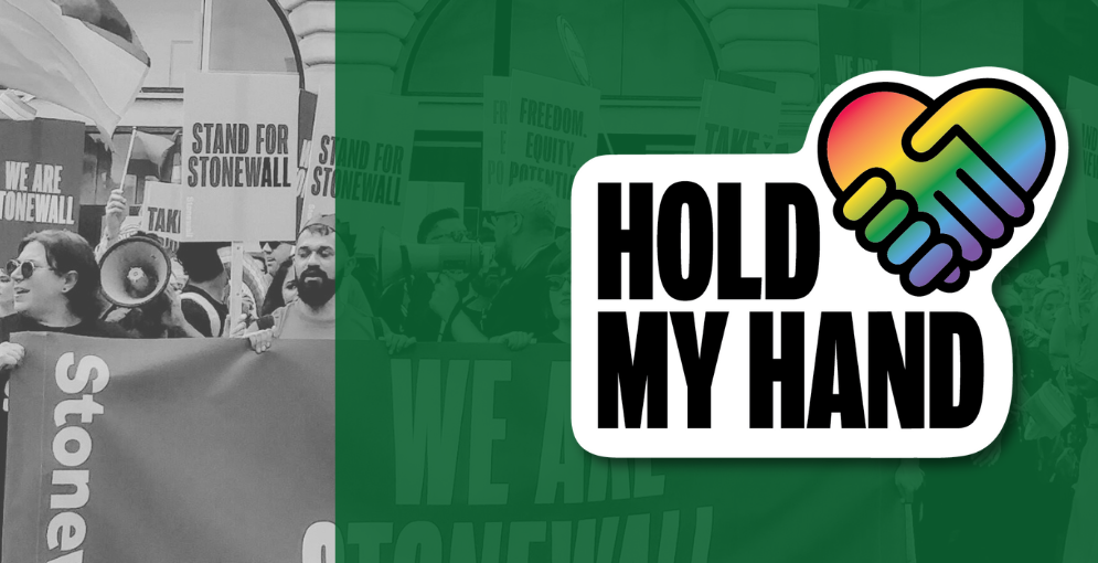 Hold My Hand: LGBTQ+ rights charity Stonewall launches campaign to make anti-LGBTQ+ hate crime an Aggravated Offence