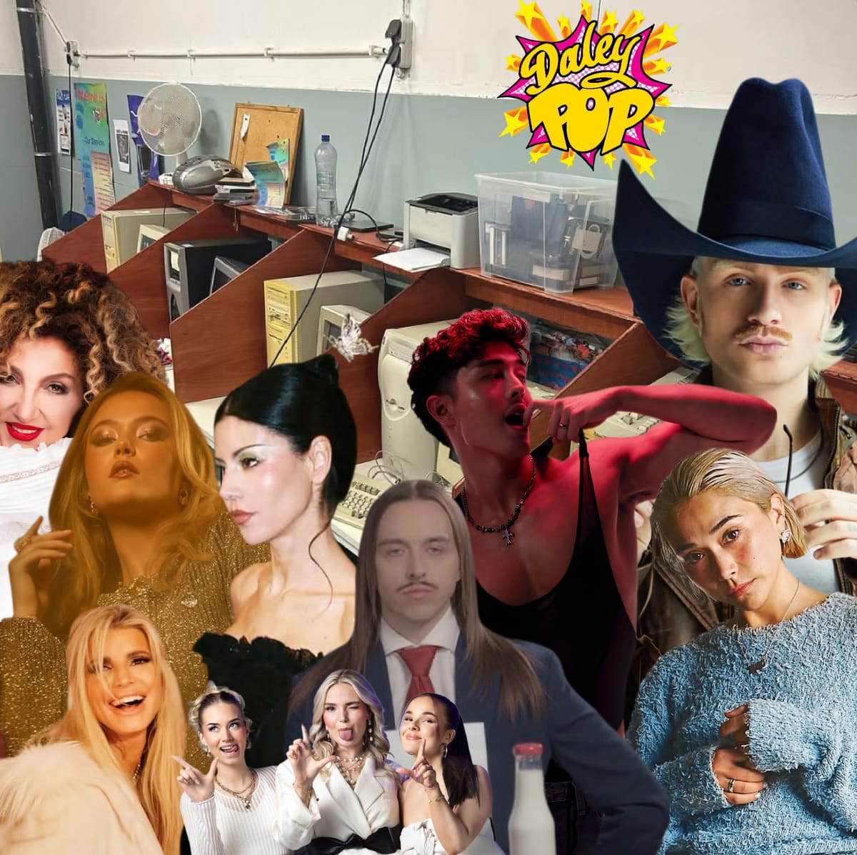 Daley Pop x March 2025 starring MARINA, Miso Extra, ETHAN, Malou Prytz, Tommy Cash, Jessica Simpson, Marcella Bella, LLL and Joost!