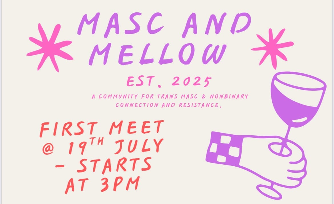 Masc and Mellow: peer-led space for trans masc and non-binary people to launch at London LGBTQ+ Community Centre