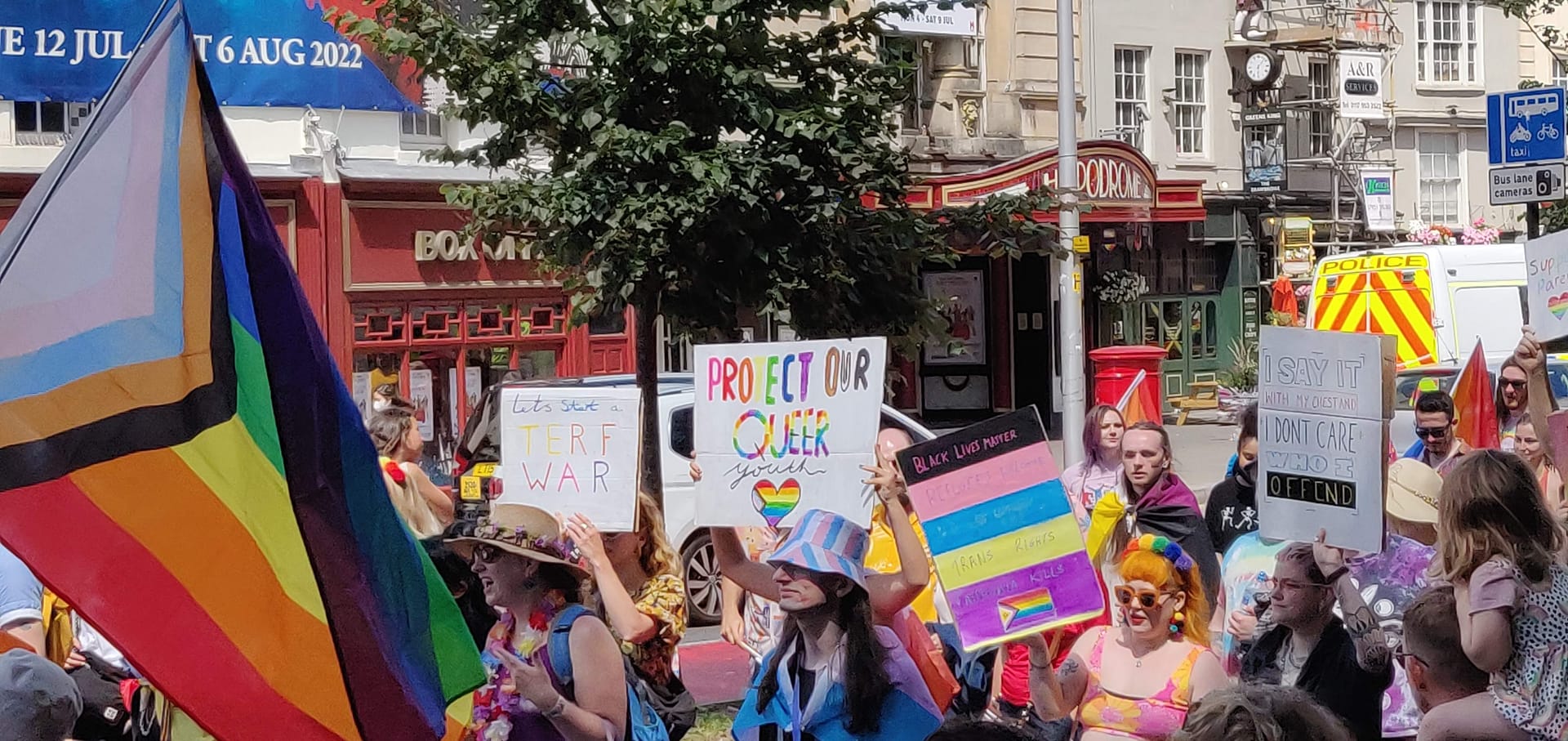 Man arrested after Pride flags pulled down from Bristol youth venue