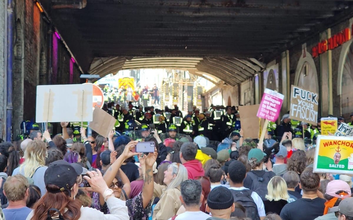 "More disco. Less fascism.": Brighton's verdict on Saturday's far-right protest