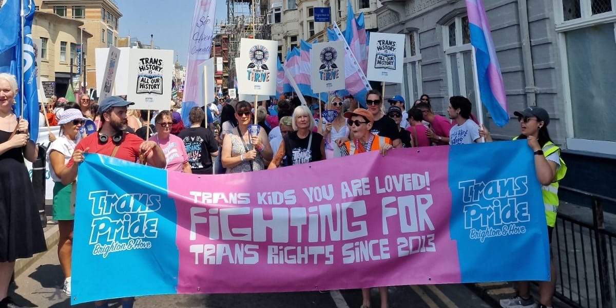 Brighton's Trans Pride march becomes the biggest yet - a kilometre of trans joy through the city
