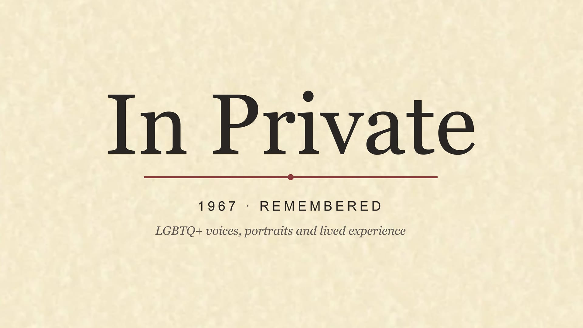 In Private: 60 years on from 1967, award-winning photographer wants to hear from those who were there