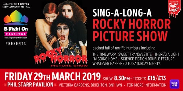 B RIGHT ON LGBT+ Community Festival: Sing-A-Long-A Rocky Horror Picture Show