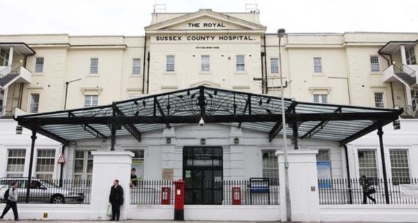 Improving directions inside the Royal Sussex County Hospital