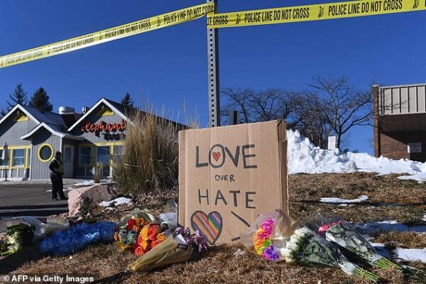 Father of Anderson Lee Aldrich – accused of murdering five people and injuring at least 18 – expresses relief they are ‘not gay’